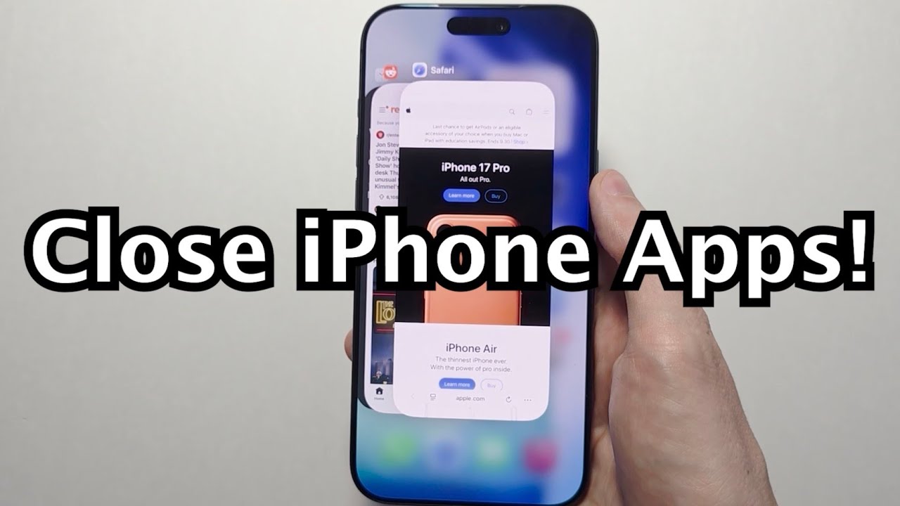 iPhone 17: как закрыть приложения и несколько приложений одновременно!
