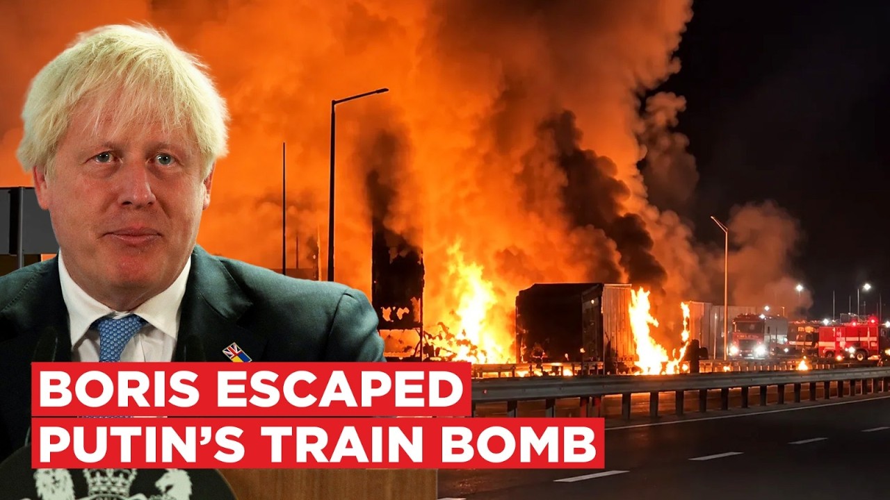 Russian Drone Hits Train Near Poland Border Shortly After Boris Johnson's Delegation Left | VERTEX