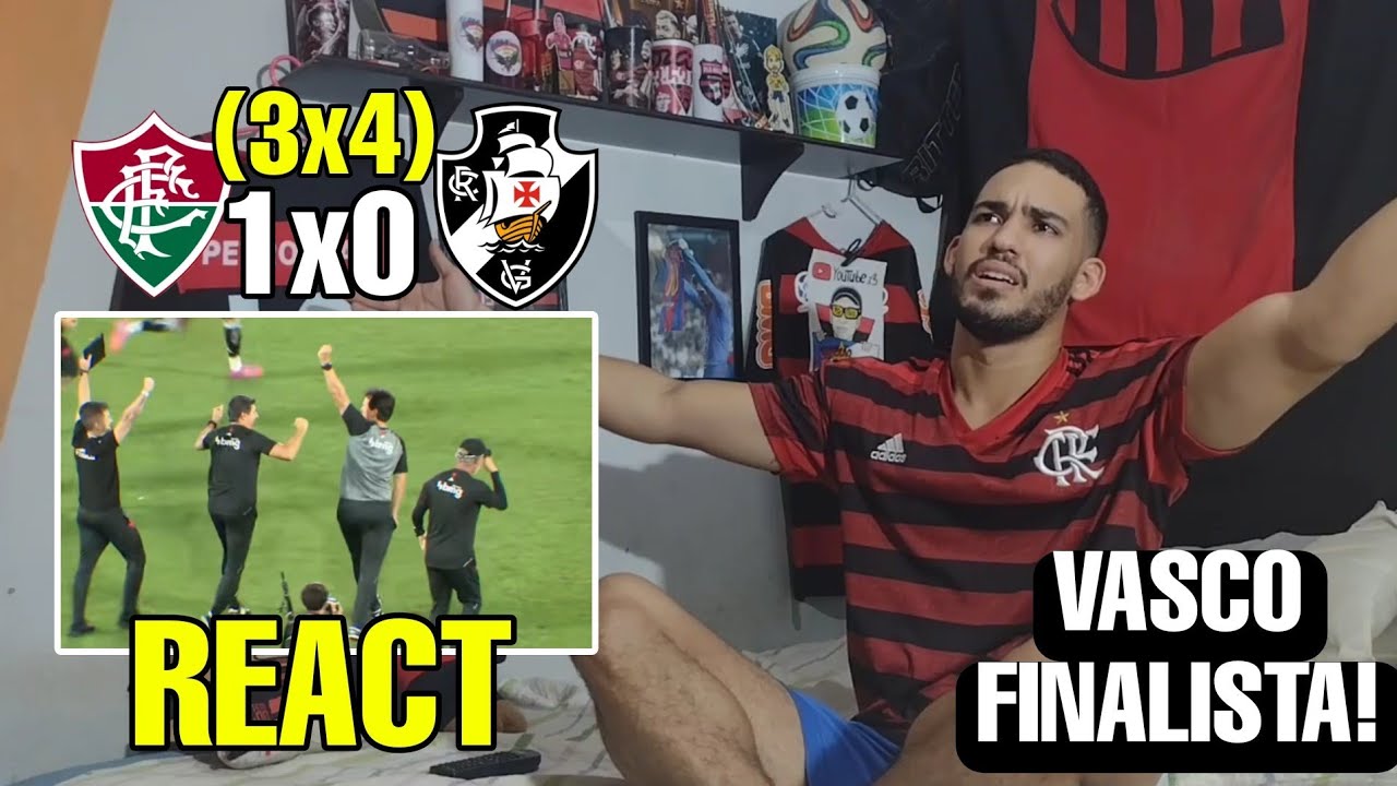 REACT FLUMINENSE X VASCO MELHORES MOMENTOS REAÇÕES PÊNALTIS COPA DO BRASIL 2025