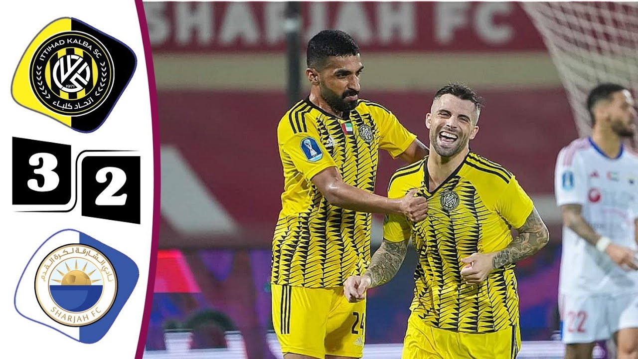 ملخص أهداف مباراة اتحاد كلباء الشارقة اليوم 3-2 | الشارقة واتحاد كلباء ربع نهائي كأس مصرف أبوظبي