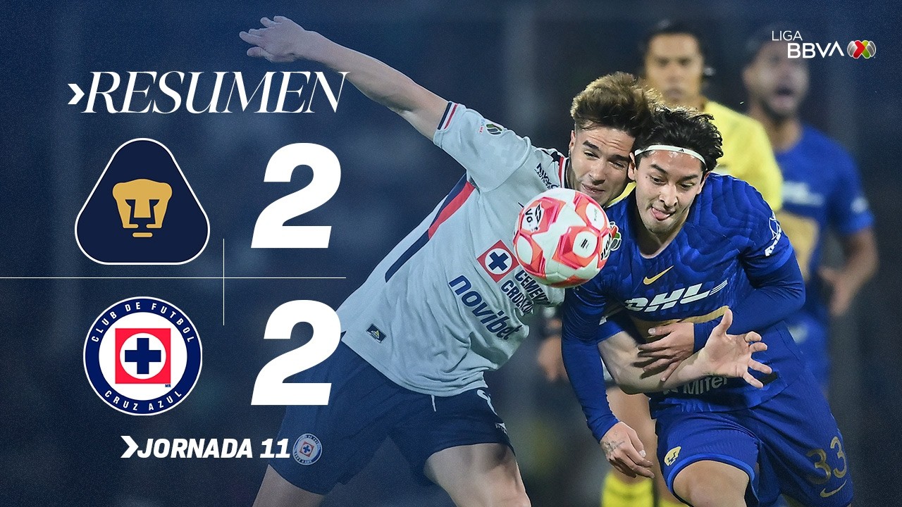 PUMAS 2-2 CRUZ AZUL | &iexcl;Juegazo en Ciudad Universitaria con todo y remontada! | #ConM&eacute;xicoC26