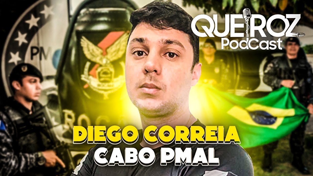 DIEGO CORREIRA CABO PMAL  (ROCAM PMAL) #49 QUEIROZ PODCAST POR ANDREMISSIO QUEIROZ