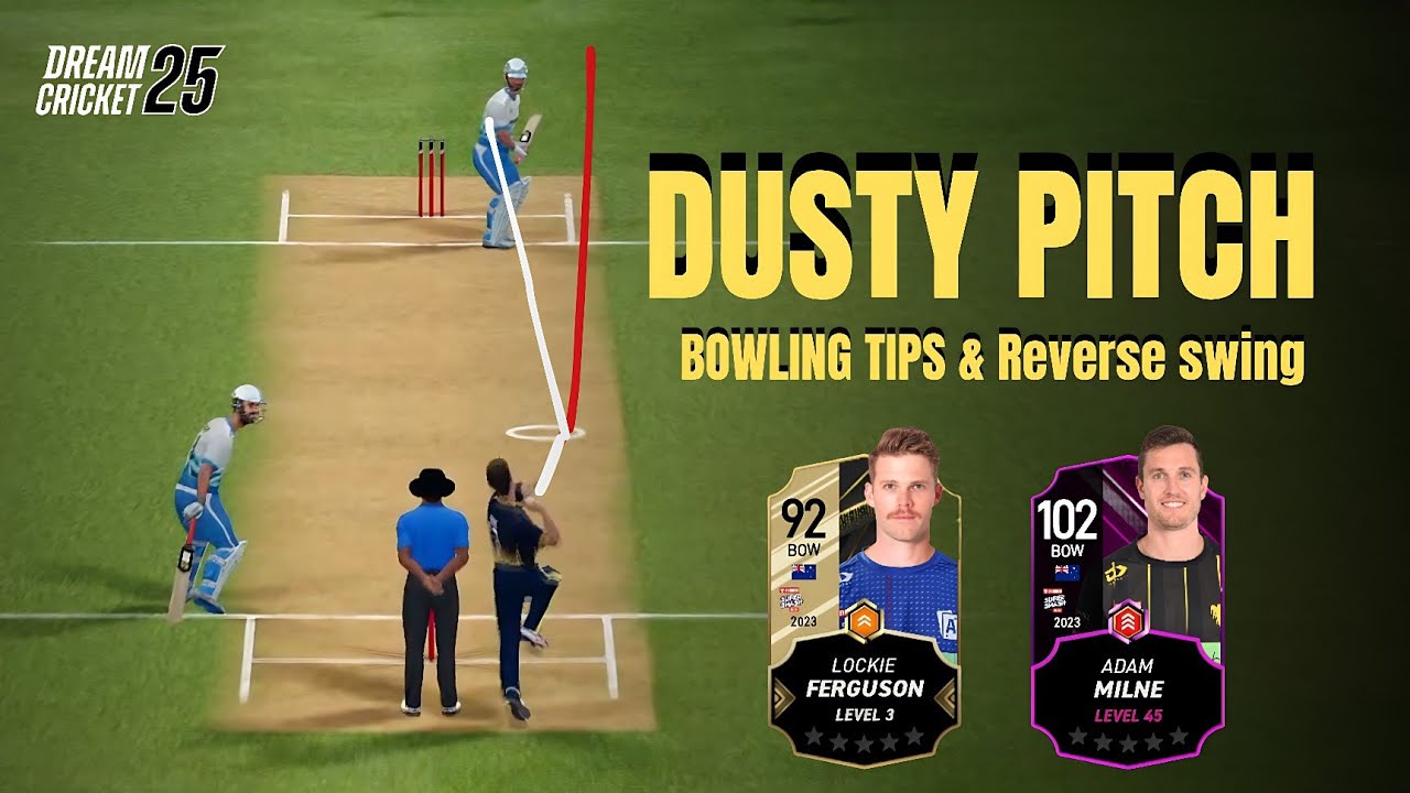 Dusty pitch bowling tips & tricks. How to bowl Reverse swing 