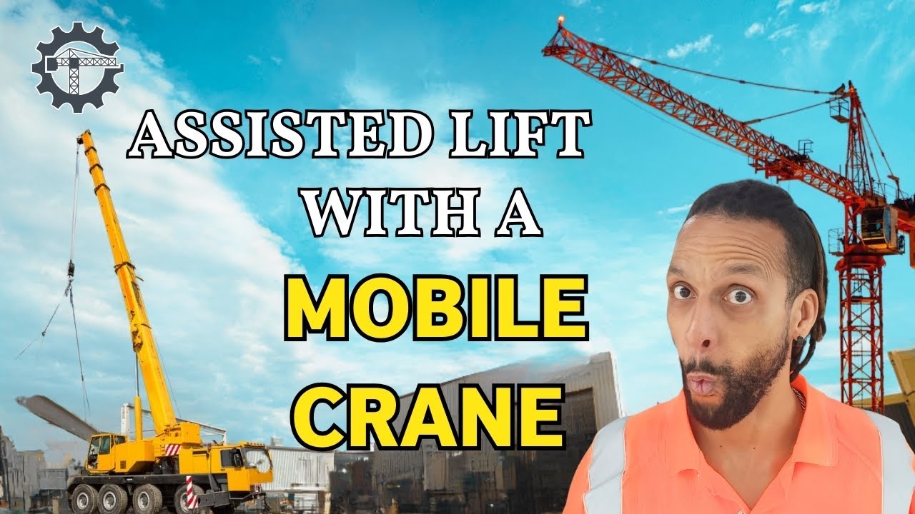 TOWER CRANE AND MOBILE CRANE LIFTING TOGETHER