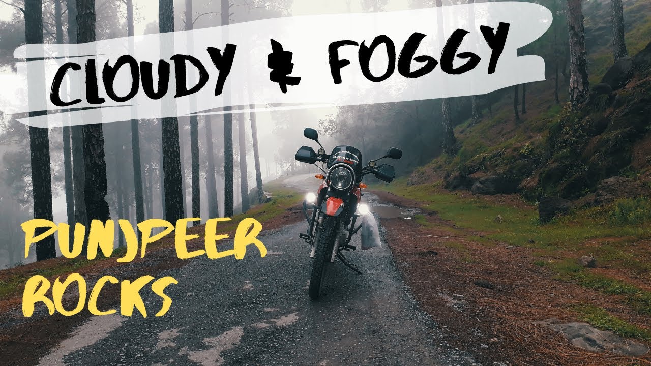 Bike Ride To Punjpeer Rocks  | Dense Cloudy & Foggy Solo Ride | Travel VLOG | Pakistan