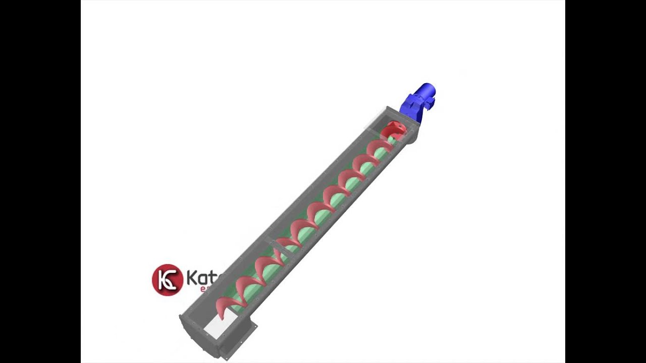 Katcon Engineering Animatie Schroeftransport 3D