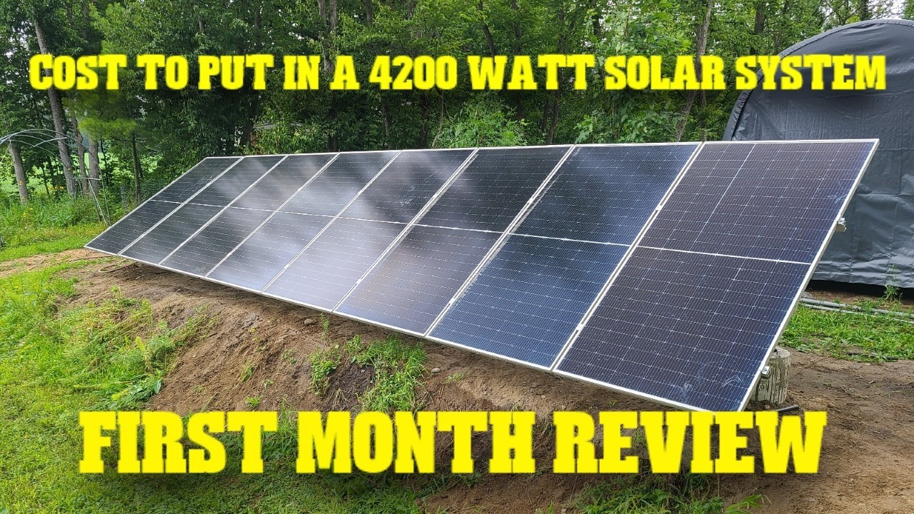 Solar Panel Update. One Month review. #diy #solarsystem #eg4