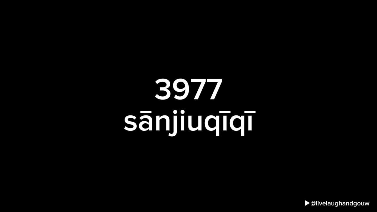 3977 (san jiu qi qi) - 贝贝李京泽ljz329 (Lyric Video)