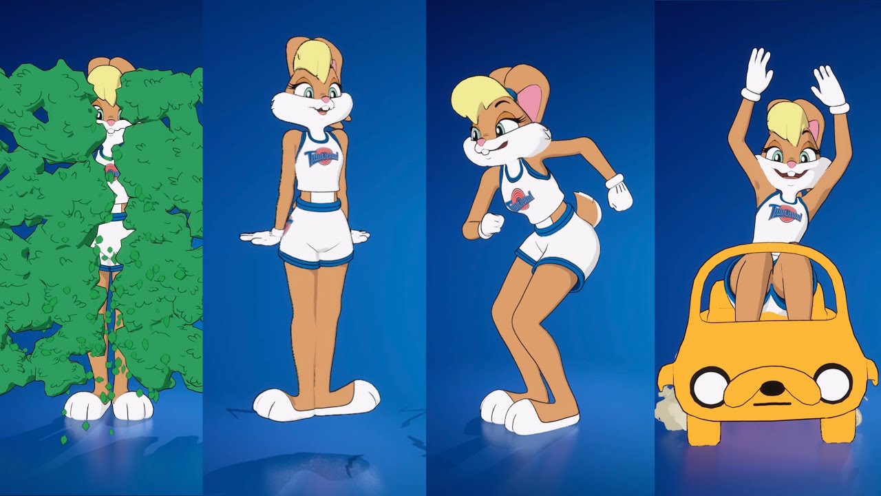 Lola Bunny Doing Emotes From Other Animated TV Shows, Games, and Films | Fortnite