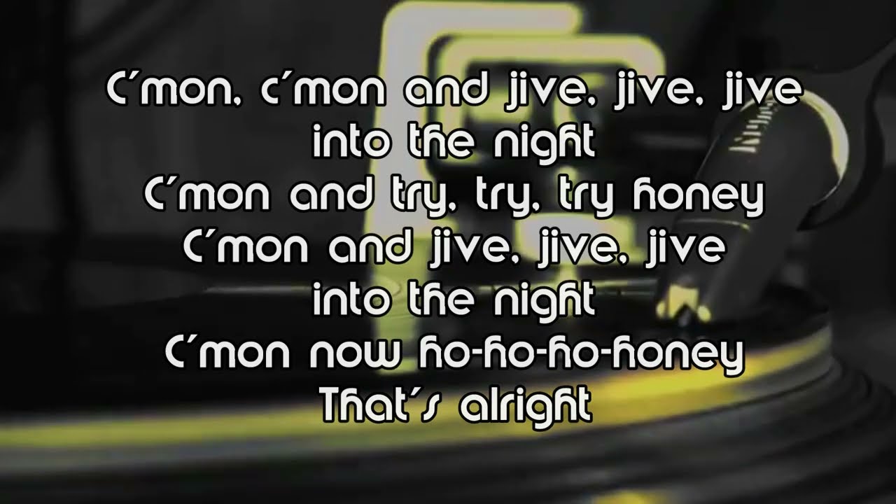 Green Olives - Jive Into The Night (Ultimix Kwik Mix) LYRIC VIDEO