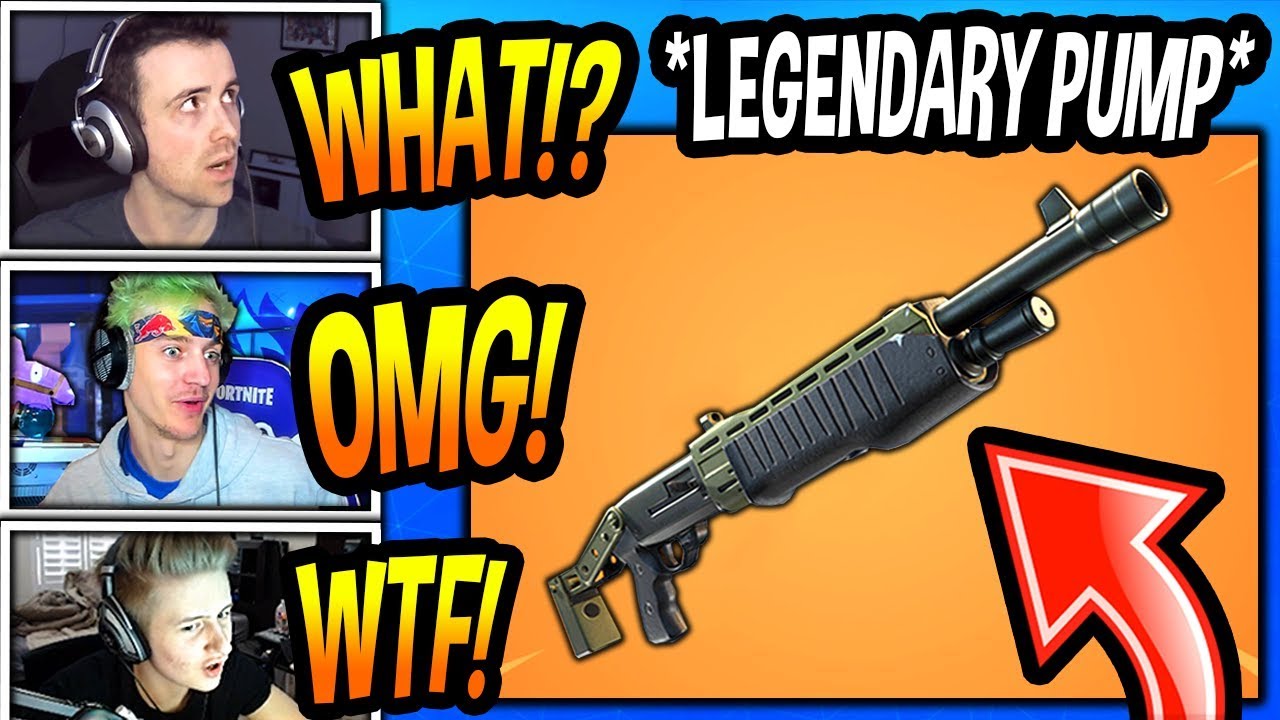 STREAMERS REACT TO *NEW* LEGENDARY PUMP SHOTGUN! (SPAS-12) Fortnite EPIC & FUNNY Moments