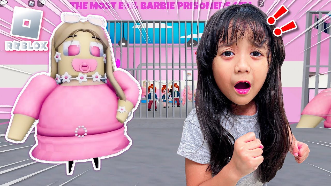 SAMANTHA KABUR DARI PENJARA BARBIE PINK DI ROBLOX 😱 KOMPILASI GAMING #29