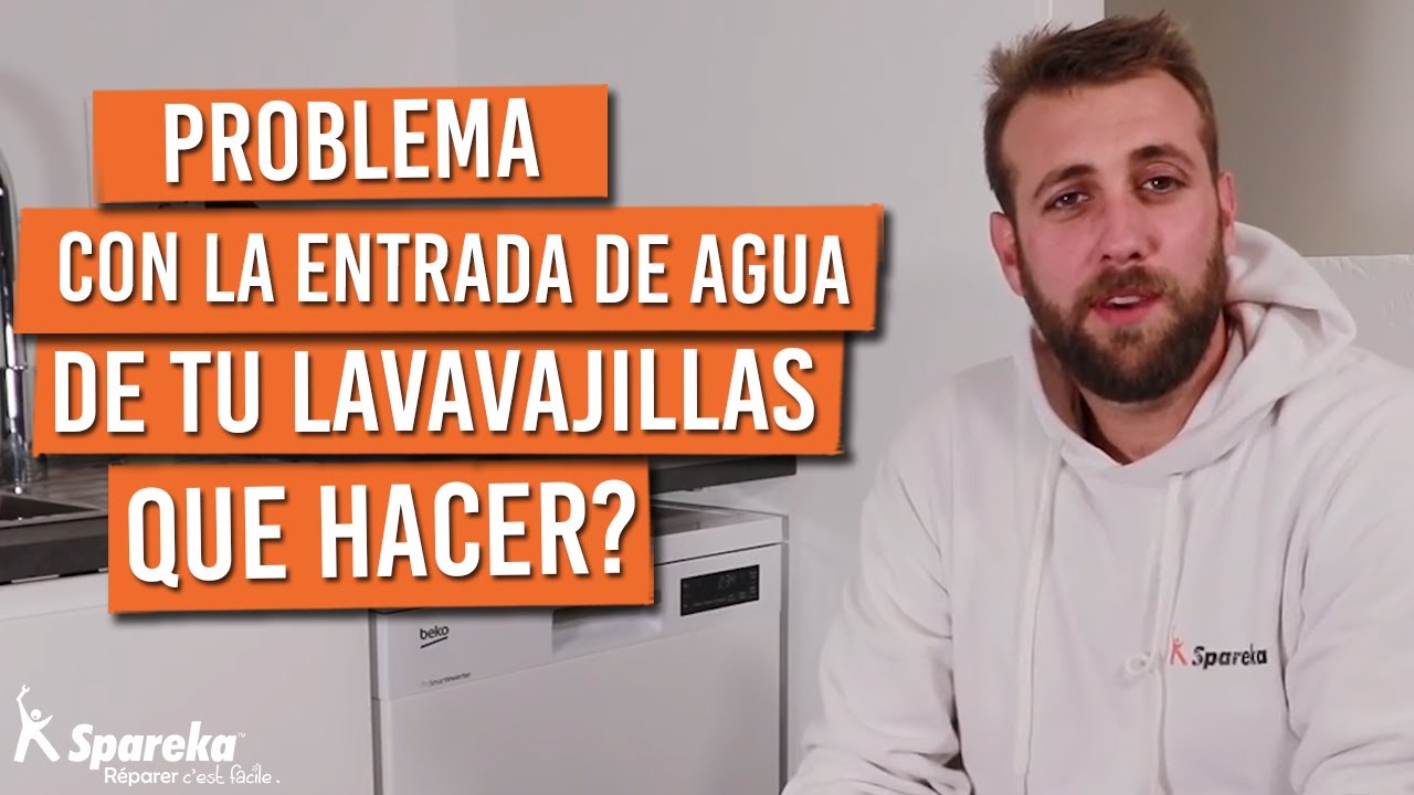 Problema con la entrada de agua de un lavavajillas, ¿qué hacer?