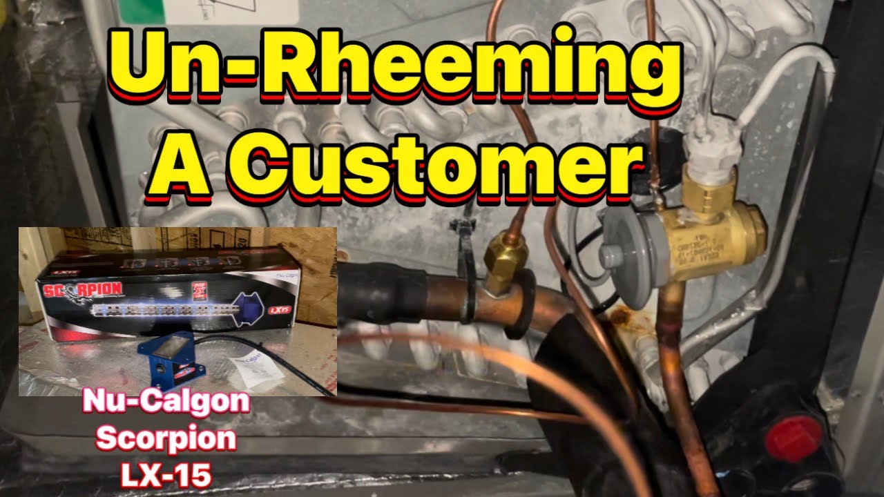 Нет охлаждения! Замена ТРВ Rheem. Установка Nu-Calgon Scorpion LX15.