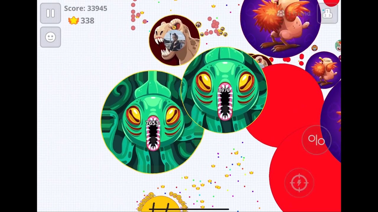 [Agar.io Mobile] Впервые за долгое время мне удалось уничтожить супер-горячий и переполненный сер...