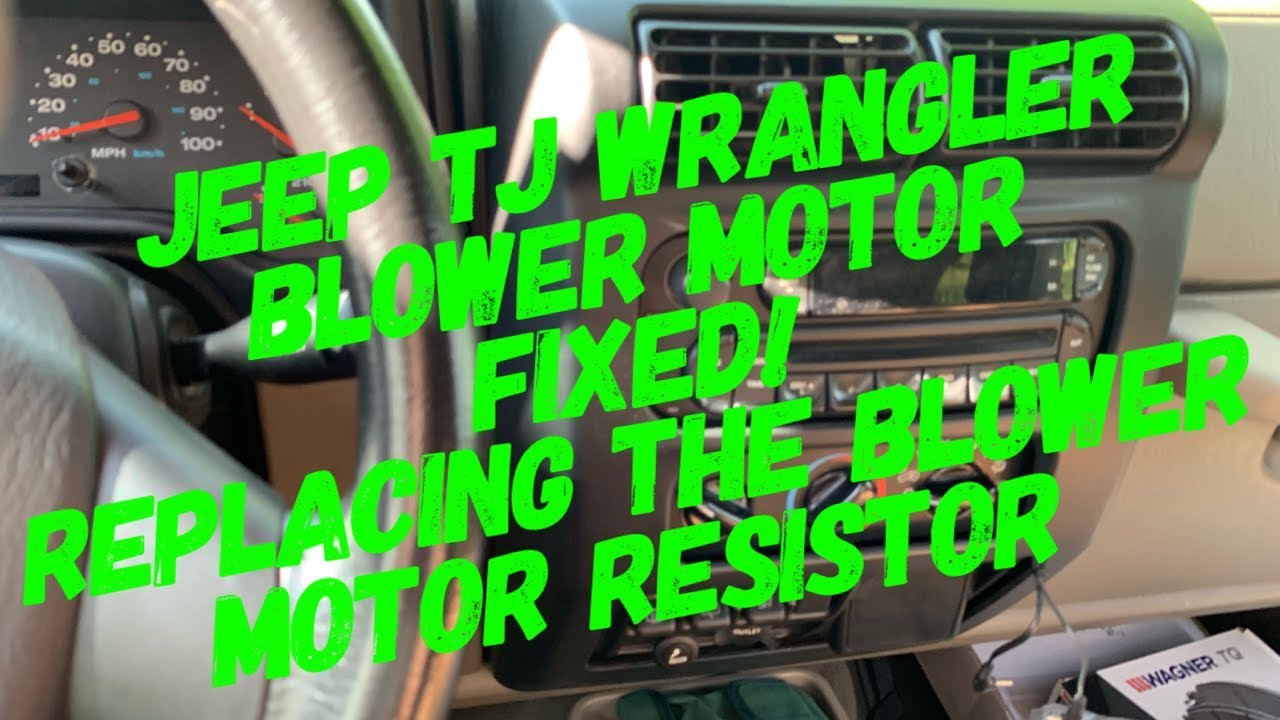 Jeep Wrangler TJ Blower Motor Resistor Replacement