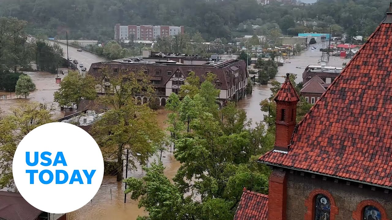 Historic flooding in Asheville, North Carolina's Biltmore Village | USA TODAY
