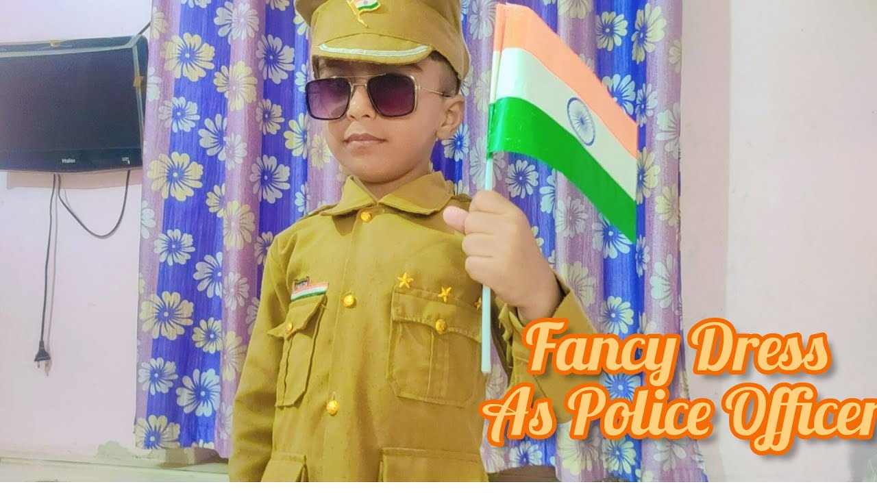 fancy Dress As Police Officer| 10 lines as Police officer| Community Helper PoliceMan