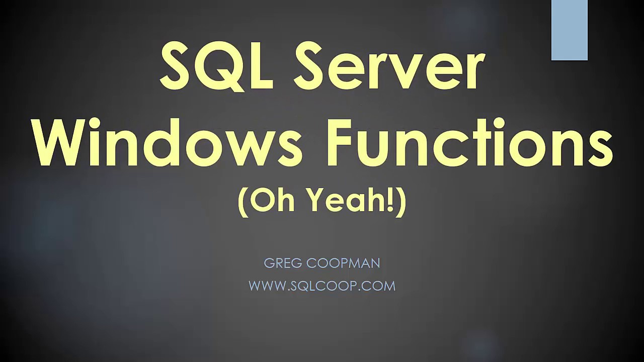 The MOST Powerful Statement You will Even Learn in SQL - Window Function  - Easy Demo!