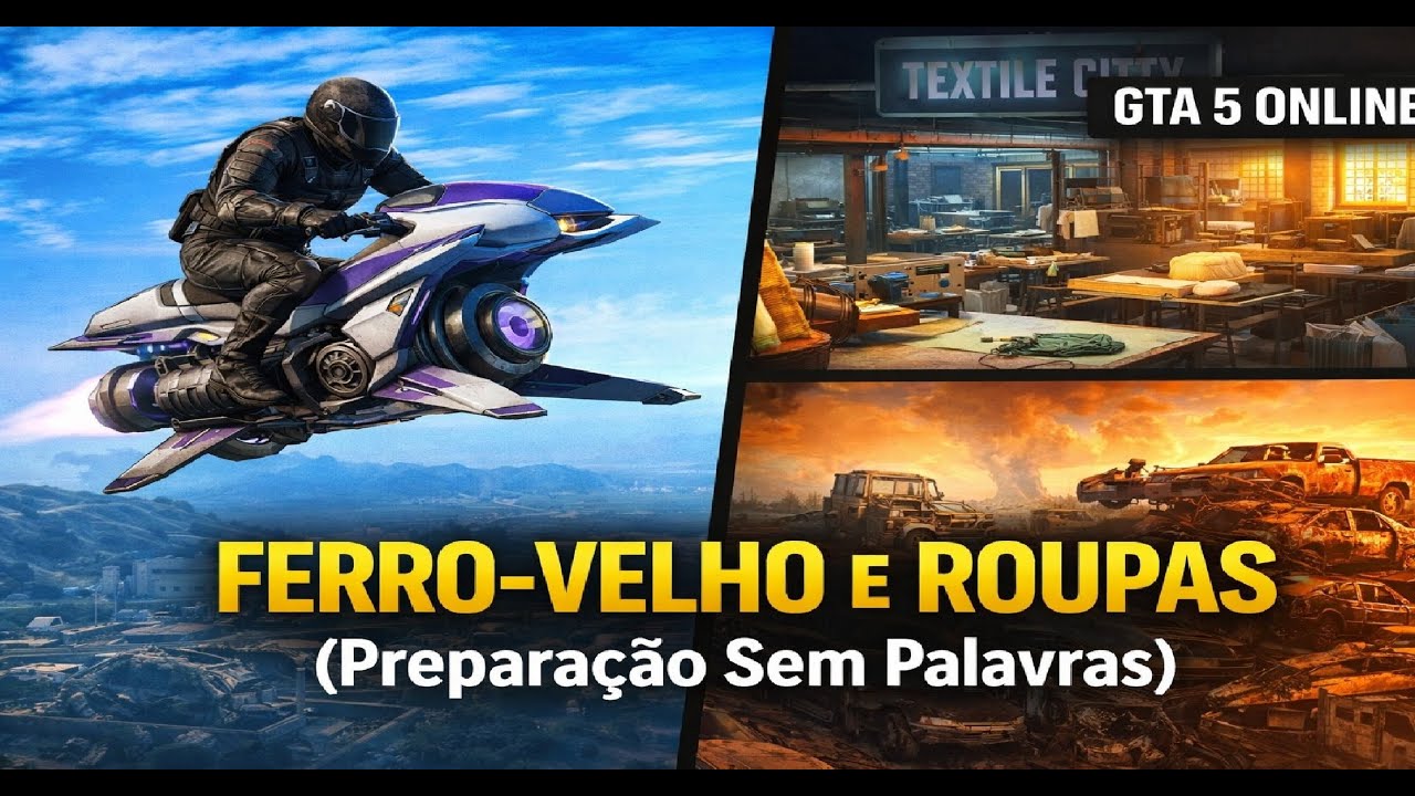 GTA 5 ONLINE - Ferro Velho + FAB. ROUPA |   OPRESSOR MK2