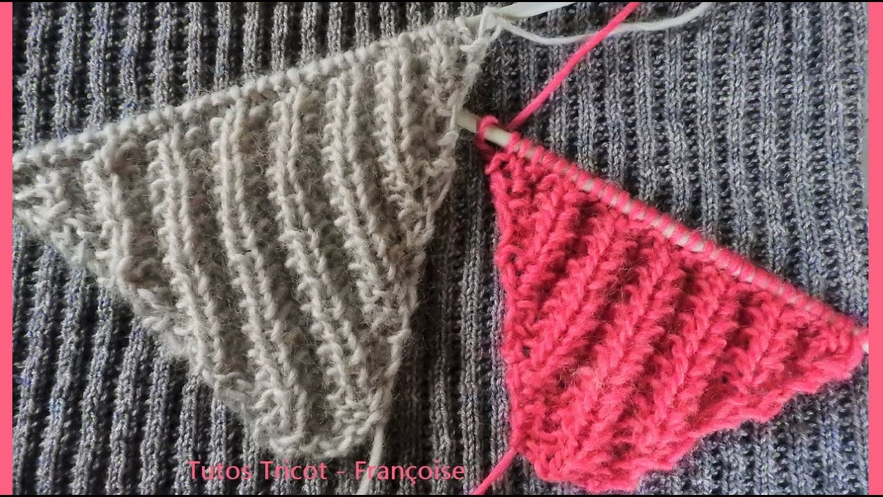 Tuto Tricot Débutant : Réaliser des augmentations pour un châle triangle en Fausses Côtes Anglaises