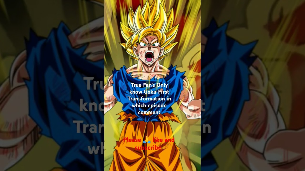 Goku First Super Saiyan Transformation | Epic Dragon Ball Z Short☠️ 