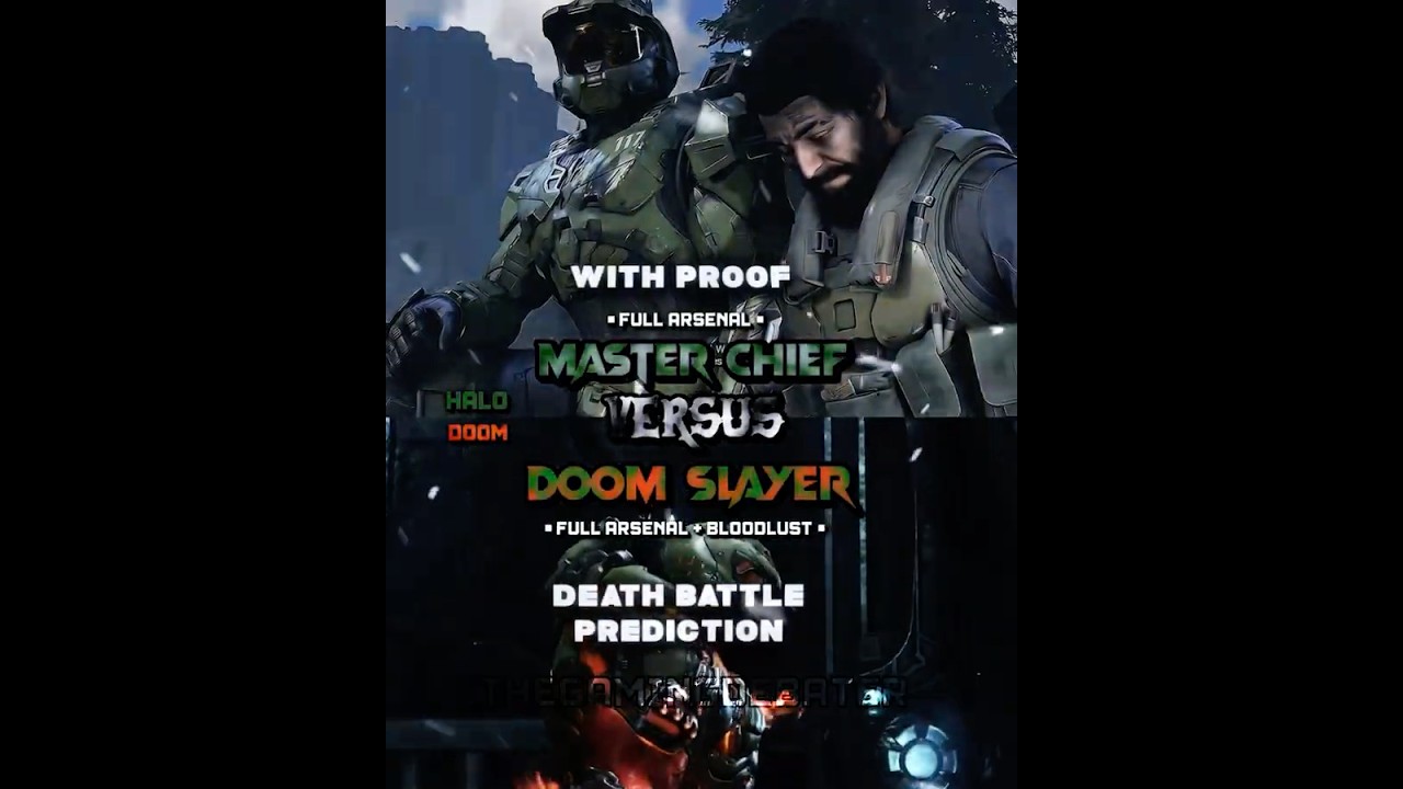 Master Chief vs Doom Slayer (Death Battle Prediction)