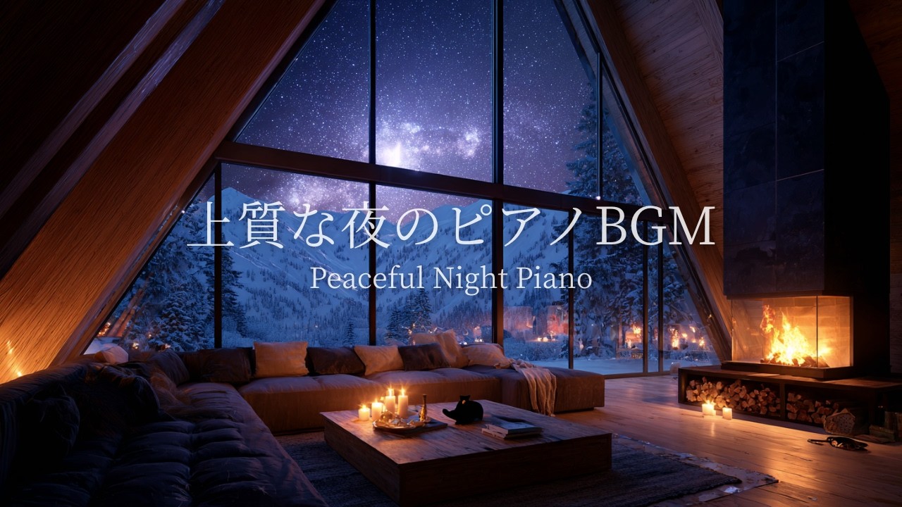 【上質な夜のピアノBGM】自分を取り戻す静かな時間｜心と体を整える｜静かに深呼吸する時間｜自律神経サポート｜Peaceful Night Piano