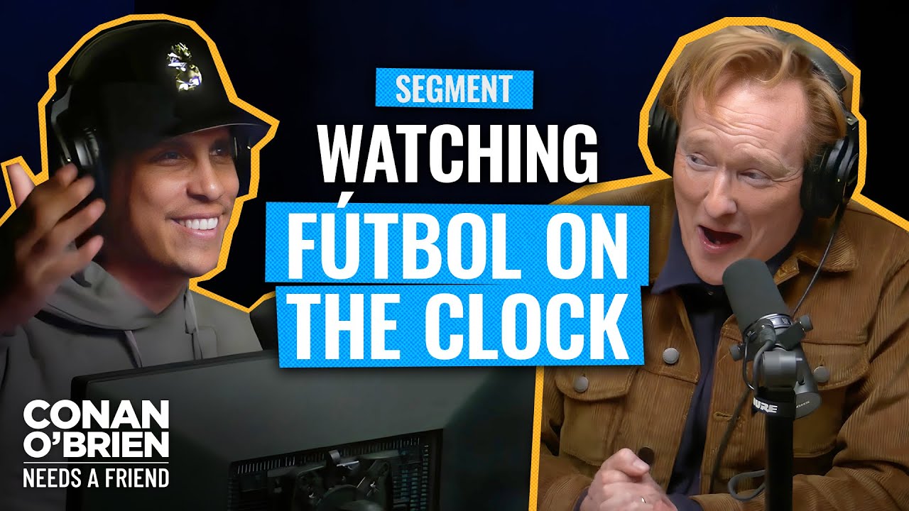 Conan Catches His Audio Engineer Watching Fútbol On The Job | Conan O'Brien Needs A Friend