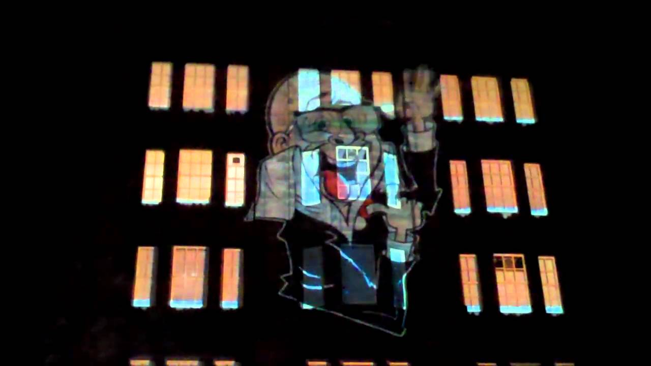 Christmas Video Projection Dundee Scotland