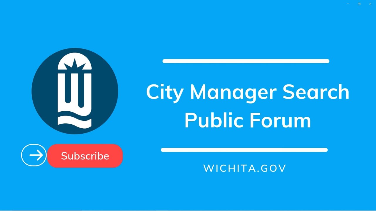City Manager Search Public Forum