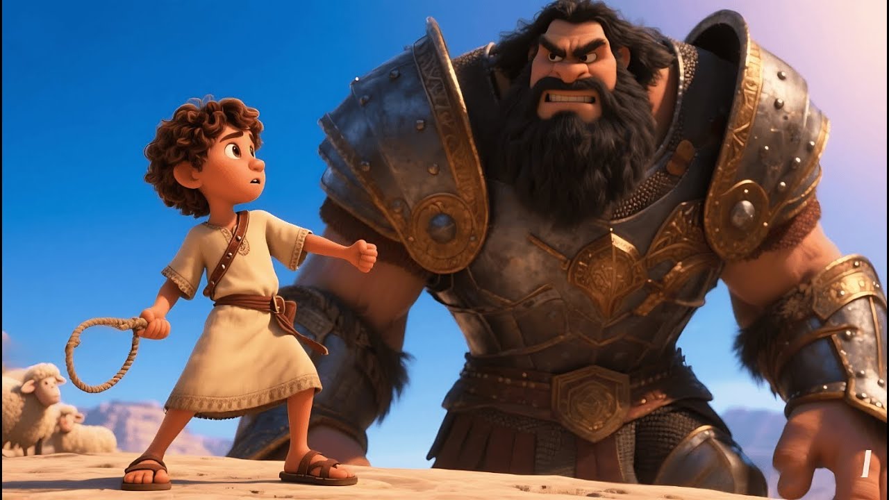 The Story of David and Goliath | Bible Story with a Twist!