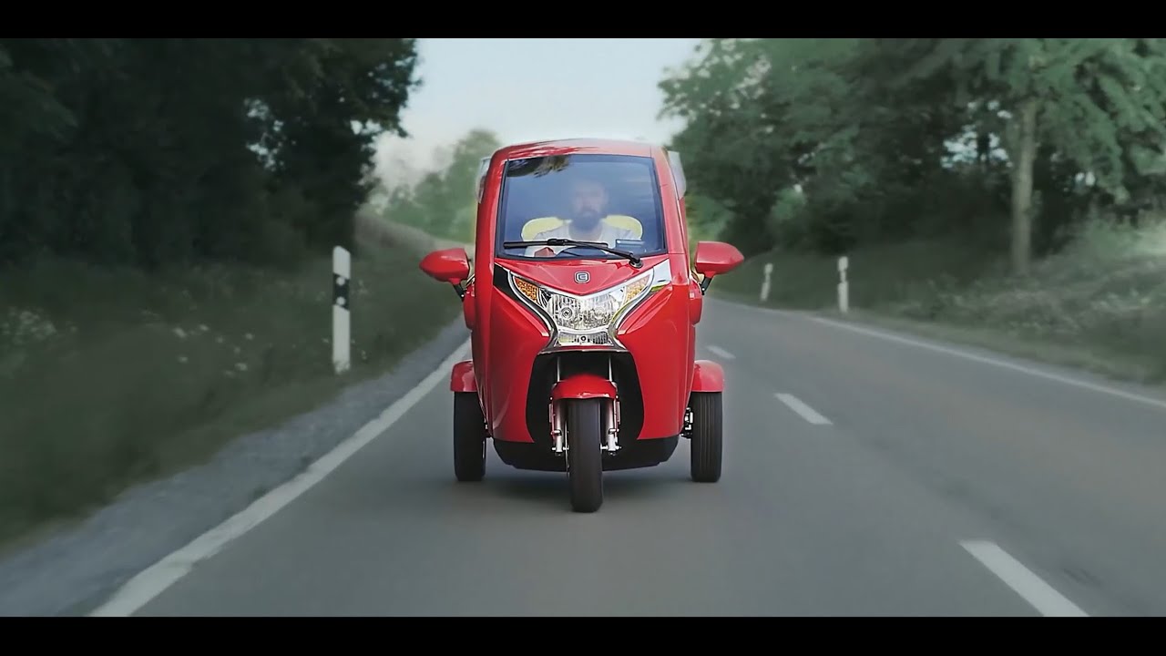 Skuter elektryczny kabinowy ECONELO F1 wózek skuter dwuosobowy zabudowany zadaszony