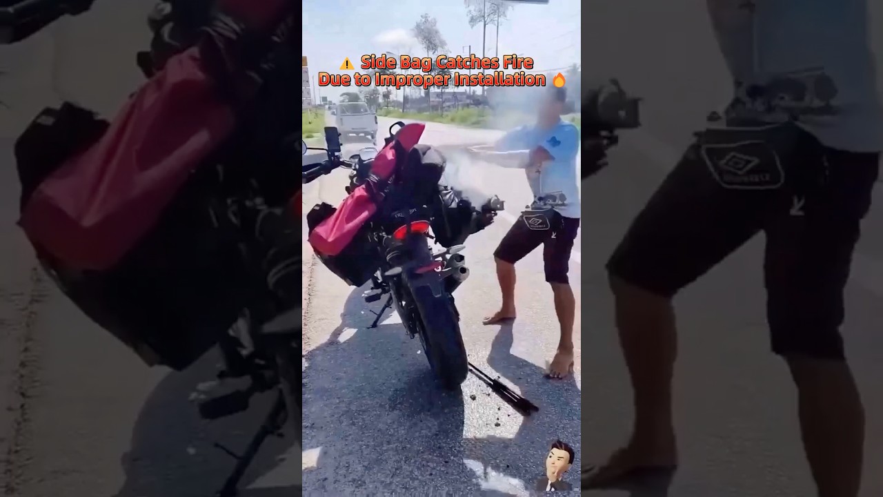 How to Install Motorcycle Saddlebags Safely: 🚴&zwj;♂️🔥 Prevent Exhaust Pipe Burns or Fire Risks! 🔧✅