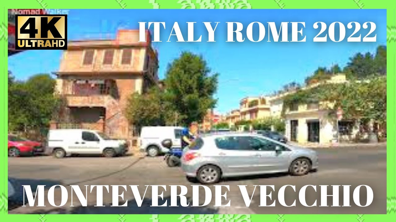 🇮🇹 Walking in Monteverde Vecchio of ROME, Italy Summer 2022 (4K)