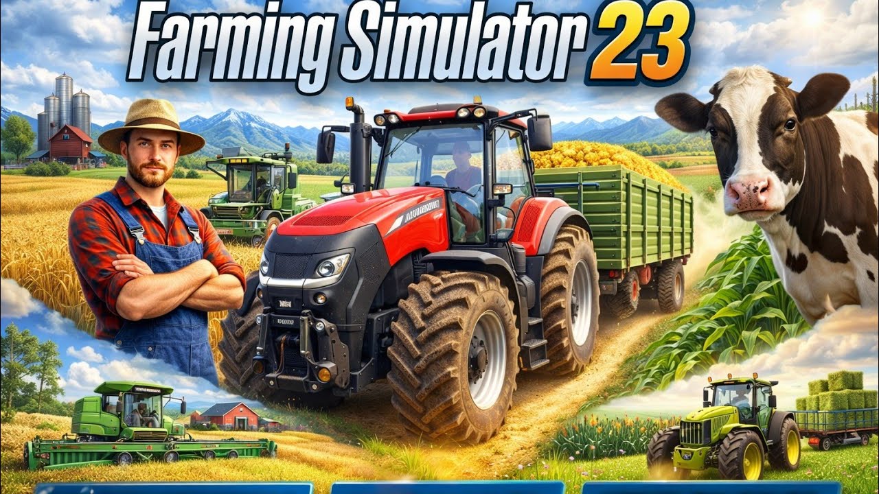 ULTIMATE FARMING/WORKING THE FIELD REAL/EXPRIENCE GAME 🎮/FARMING SIMULATOR 23/ 1ST GENERATION FARM