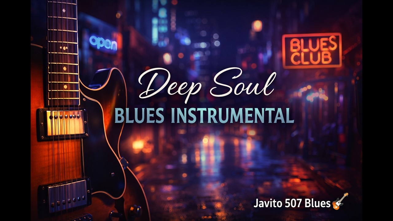 Deep Soul Blues Instrumental – Relaxing Midnight Guitar Vibes (4K)