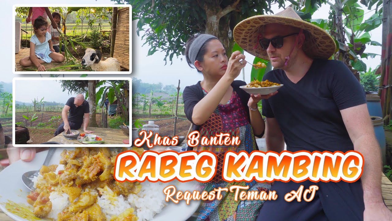 Bapak bule masak rabeg khas Banten, request teman Aj :)
