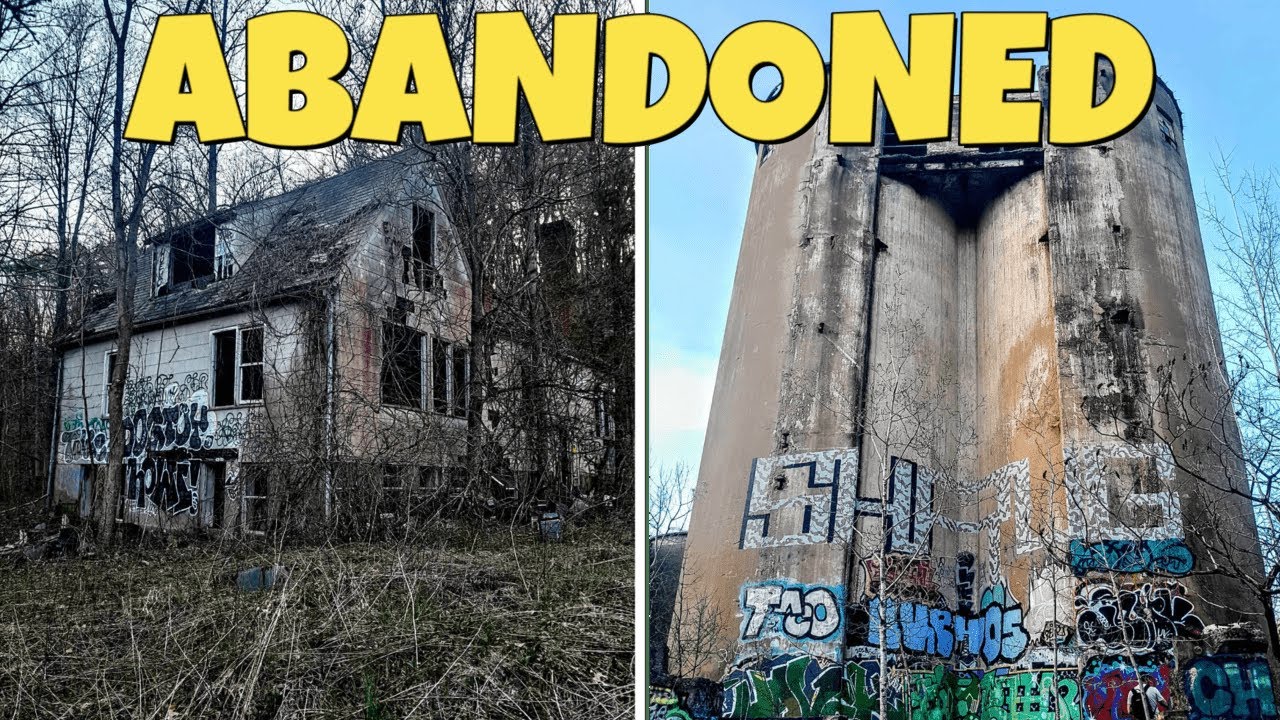 Abandoned Creepy house and Cement Plant forgotten in the  woods of NY
