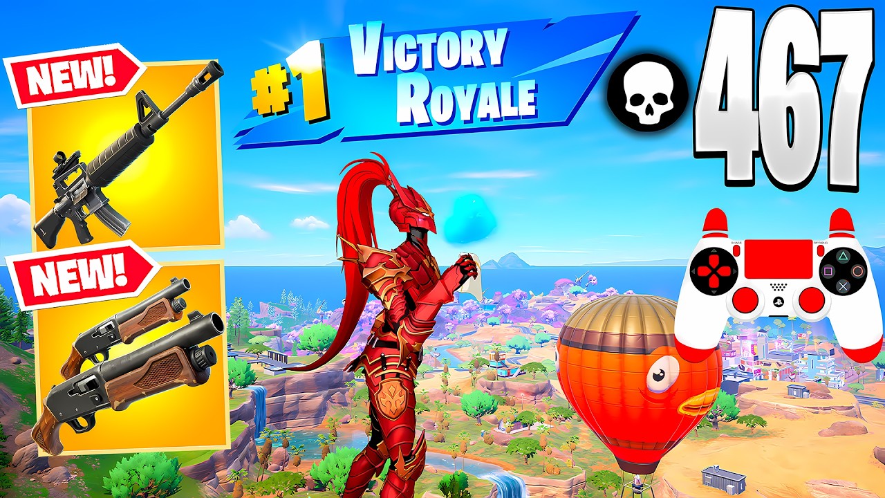 467 Elimination Solo vs Squads &ndash; Zero Build Full Gameplay Wins (Fortnite Chapter 7 Season 1)