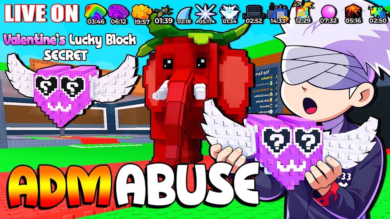 ❤️ ADM ABUSE HOJE!!!  - NOVA LUCKY BLOCK !!!  ❤️⚡ NOVO BRAINROT !!! - EDDY333 - JOGANDO
