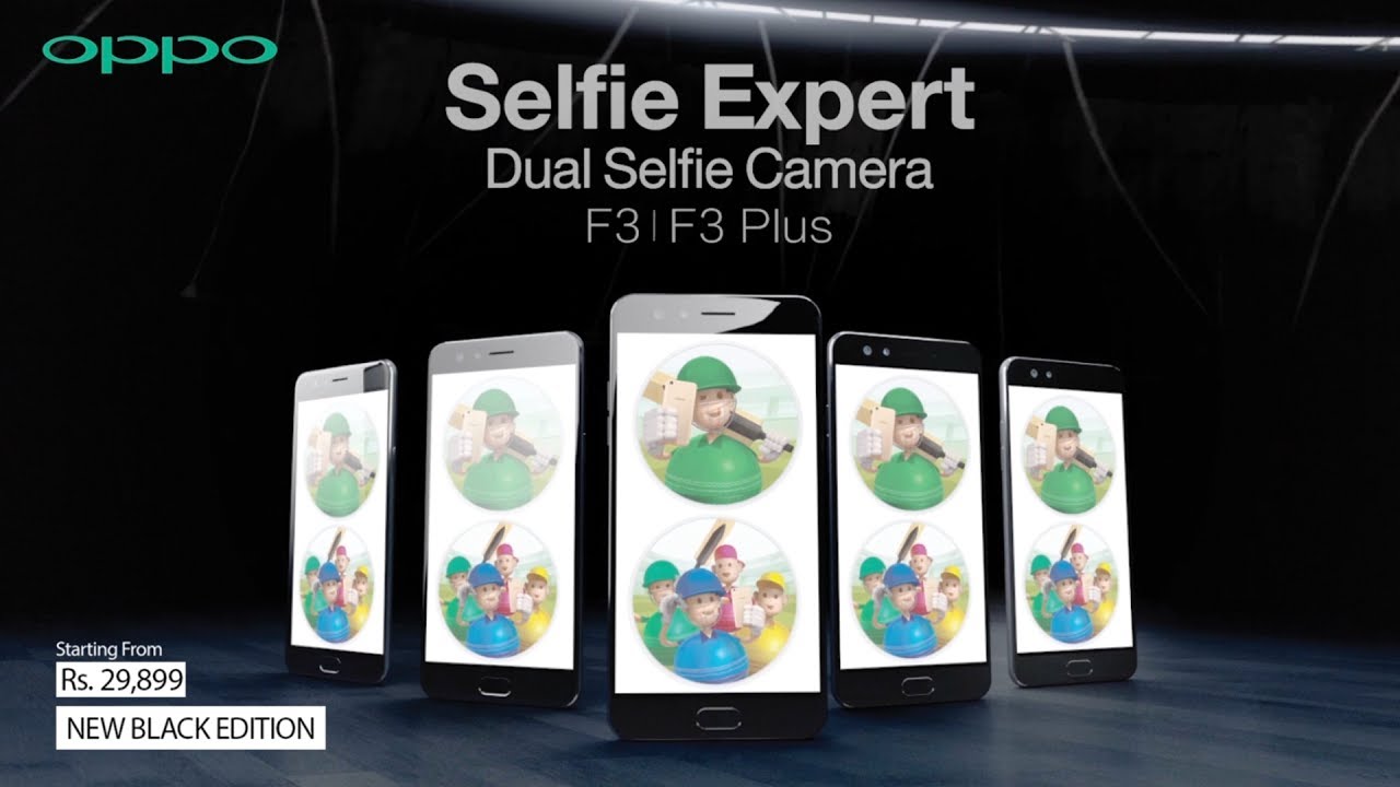 Новая черная версия OPPO F3 всего за 29 899 рупий