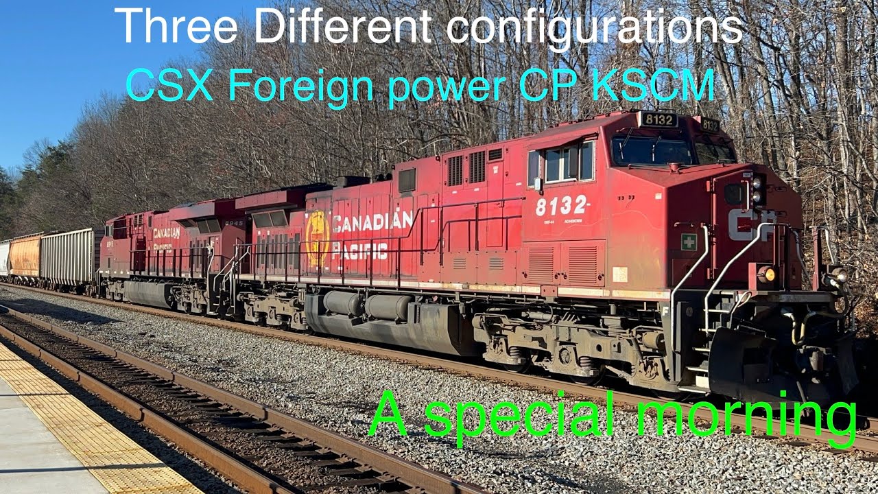 CSX and Very rare foreign power on a very busy morning 1/13/2026