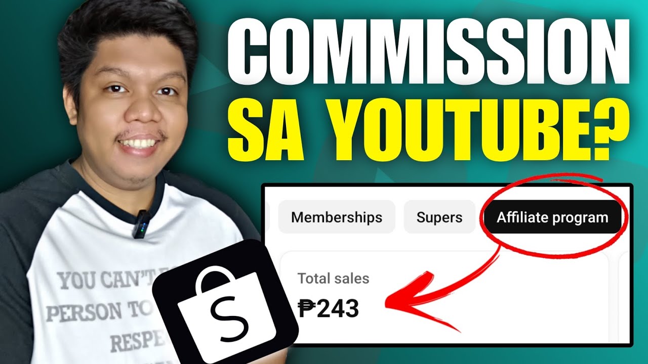 COMMISSION SA AFFILIATE PROGRAM NG YOUTUBE SHOPPING | MONETIZATION | SHOPEE | DJMA YOUTUBE TIPS