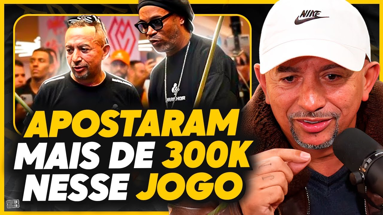 RONALDINHO PRESENCIOU APOSTA de 300 MIL do BAIANINHO NA SINUCA!