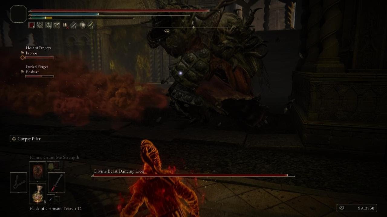 ELDEN RING divine beast dancing lion i tried to help lo
