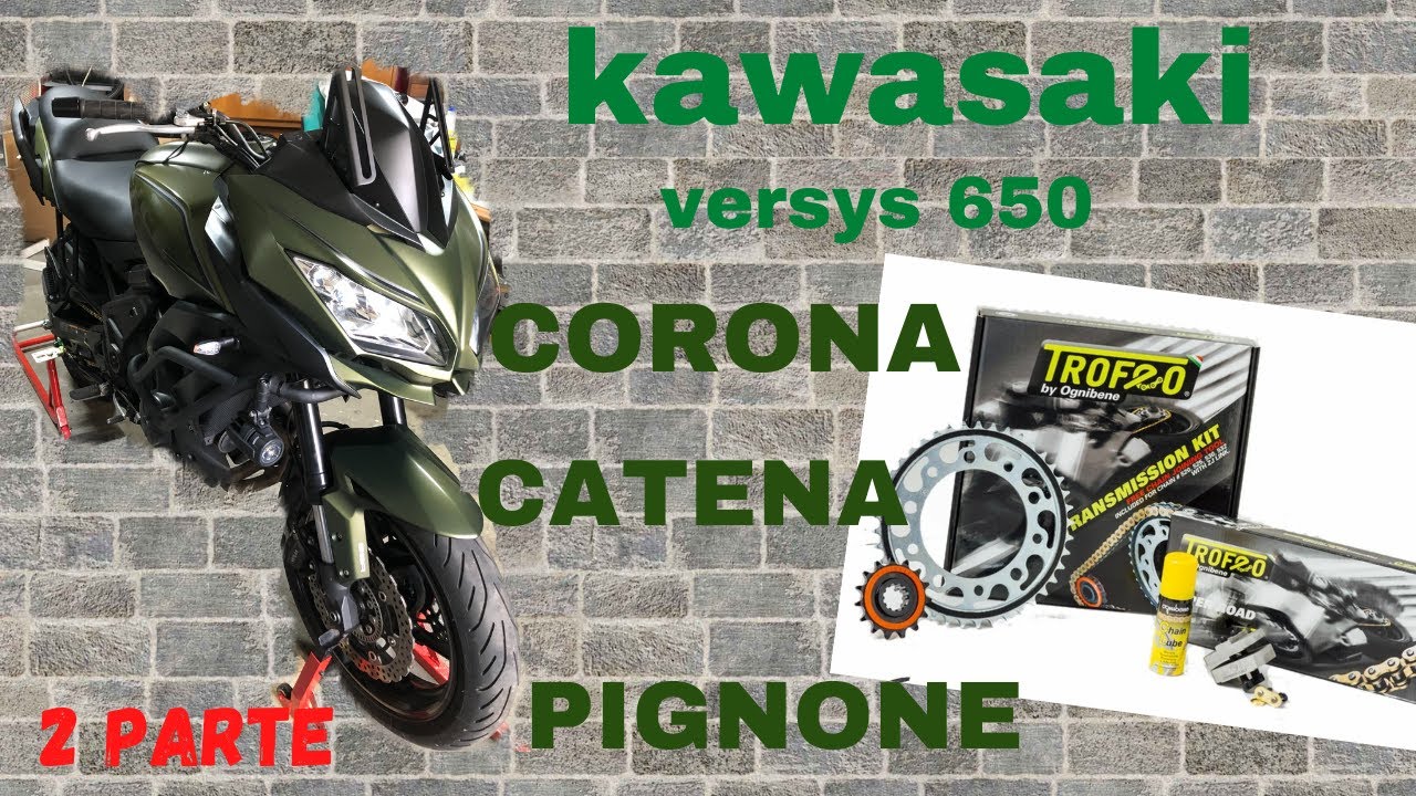 kawasaki versys 650: cambio corona pignone e catena seconda parte 😀