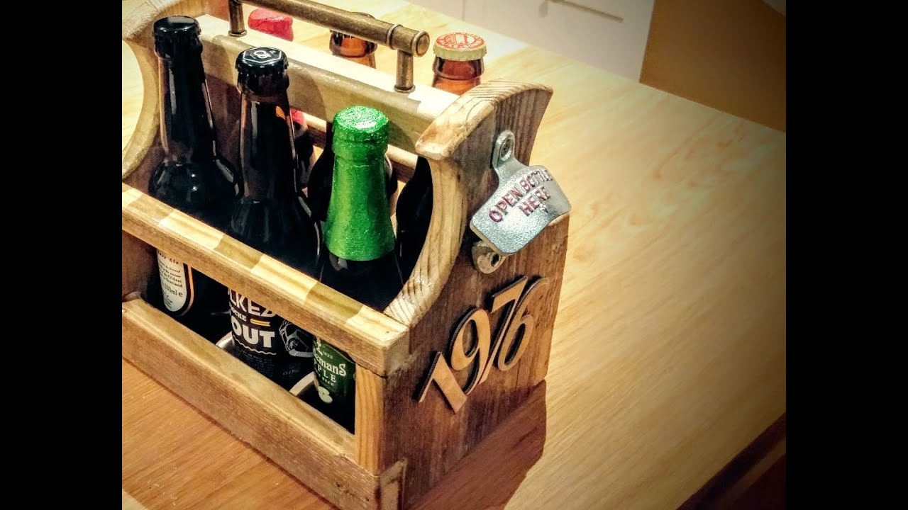 Pallet Wood Beer Tote #1