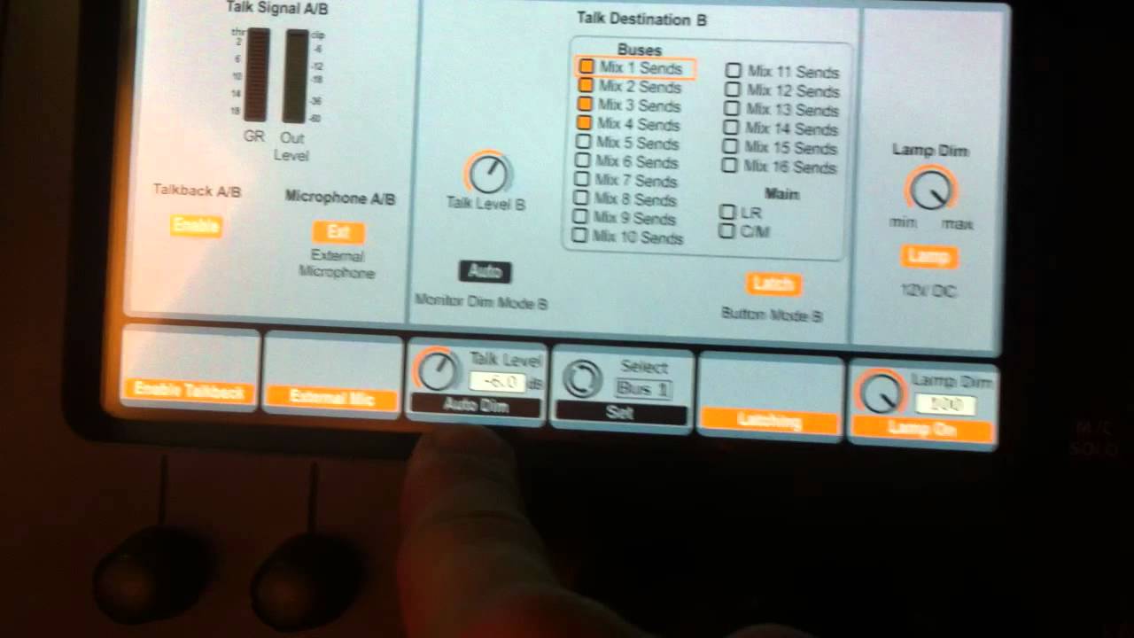 Behringer X32 - Talkback Mic Section - NRCC