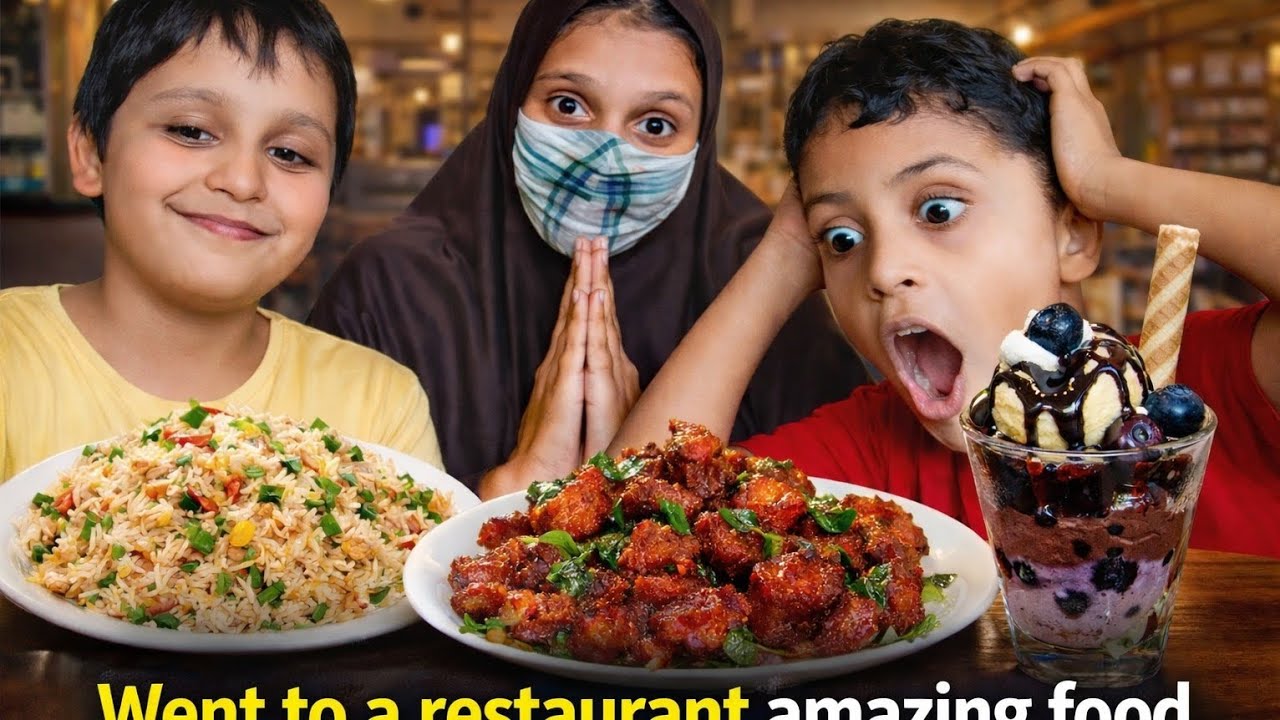 Went to a restaurant with friends and reviewed it | food | act | fun | play with friends 
